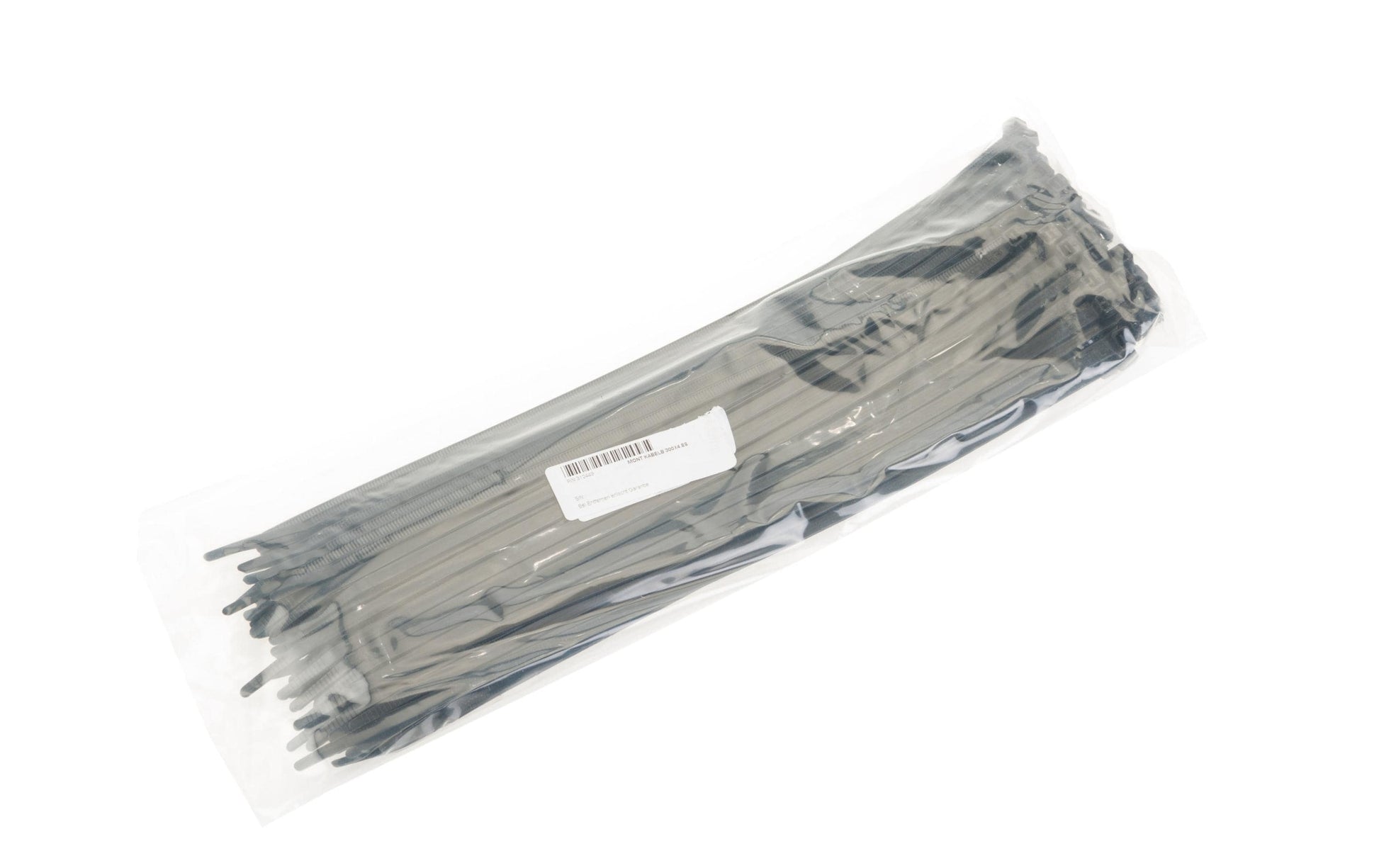 VR Technics Kabelbinder, 300×4,8 mm, 100er-Pack, Nylon, selbstverlöschend, UL94 V2, −35°C bis +85°C – Schwarz