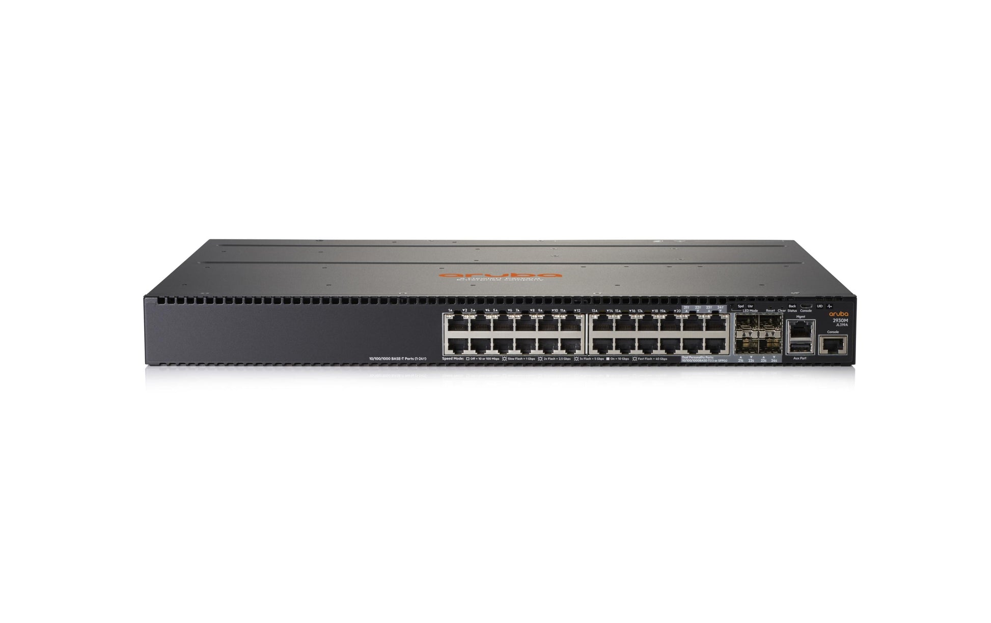 HPE ARUBA NETWORKING 2930M 24G 1-Slot – Verwalteter L3 Switch – 20× 1G, 4× SFP, 19", 1U
