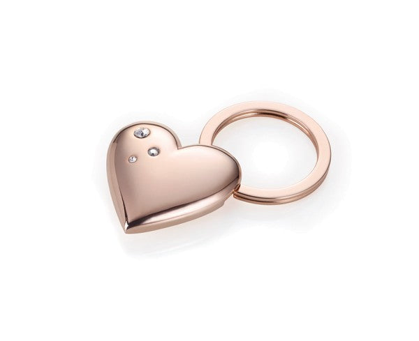 TROIKA Schlüsselanhänger Rosy – Roségoldfarben, 40 × 12 mm