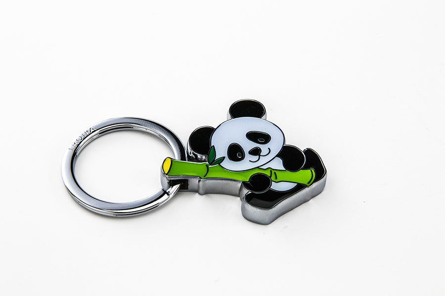 TROIKA Schlüsselanhänger Bamboo Panda – Mehrfarbig, 63 × 6 mm