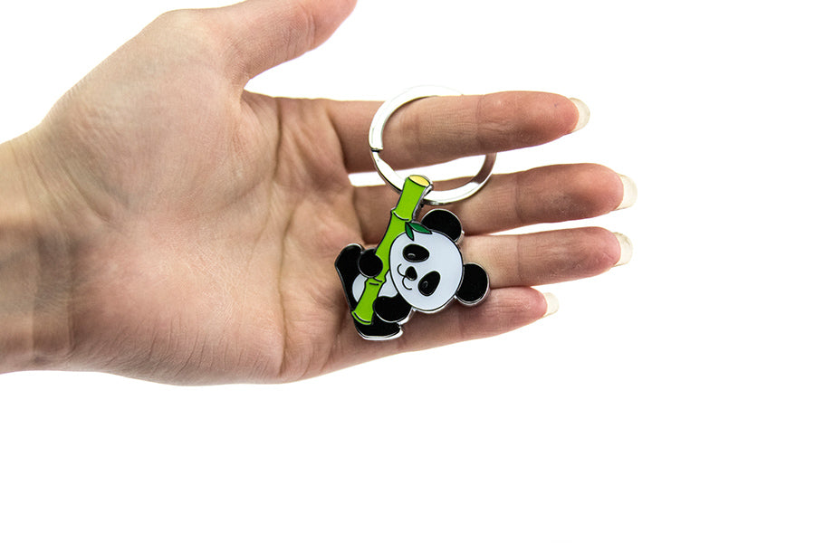 TROIKA Schlüsselanhänger Bamboo Panda – Mehrfarbig, 63 × 6 mm
