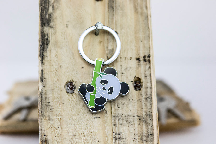 TROIKA Schlüsselanhänger Bamboo Panda – Mehrfarbig, 63 × 6 mm