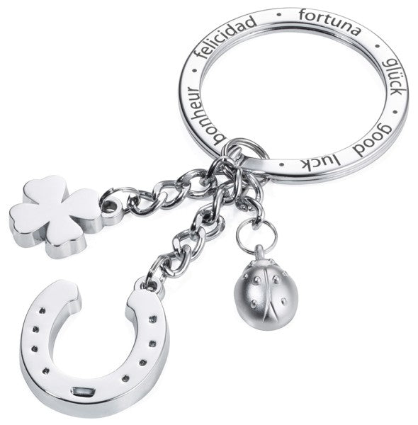 TROIKA Schlüsselanhänger Hufeisen – Silber, 44 × 4 mm