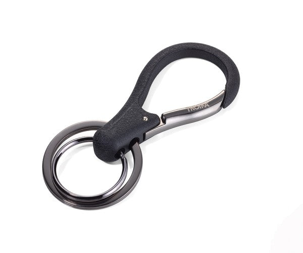 TROIKA Schlüsselanhänger 3 x KEY – Schwarz, 83 × 33 × 6 mm