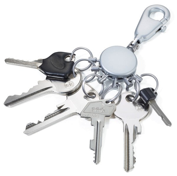 TROIKA Schlüsselanhänger Patent – Metall, Silber, Ø 13 mm