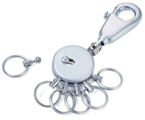 TROIKA Schlüsselanhänger Patent – Metall, Silber, Ø 13 mm
