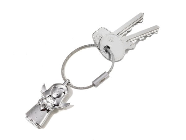 TROIKA Schlüsselanhänger Valerie Prinzessin – mit Karabiner, Metall, Silber, 29 × 9 mm