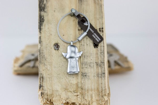 TROIKA Schlüsselanhänger Valerie Prinzessin – mit Karabiner, Metall, Silber, 29 × 9 mm