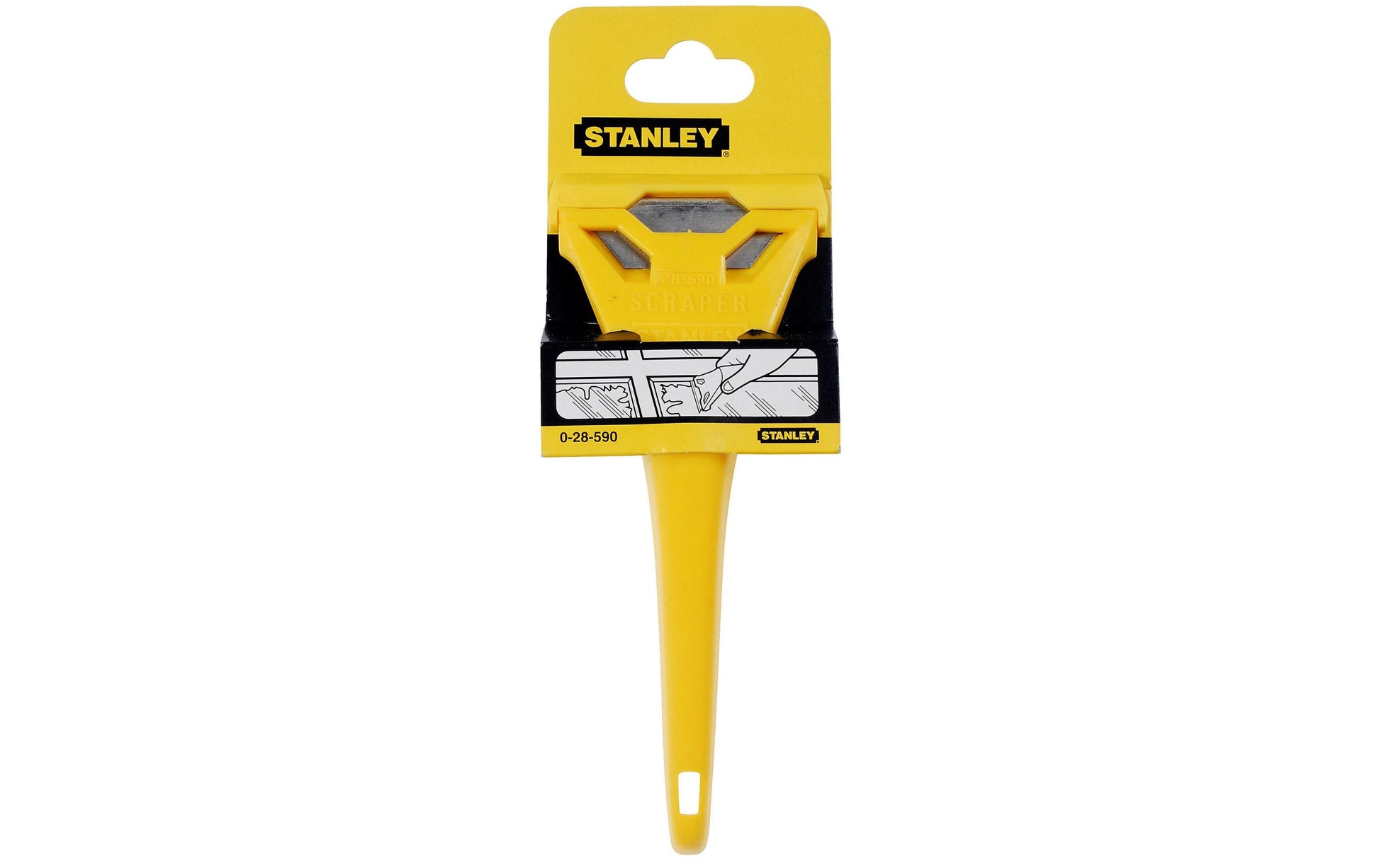 Stanley Fensterschaber mit Schutzkappe, Gelb