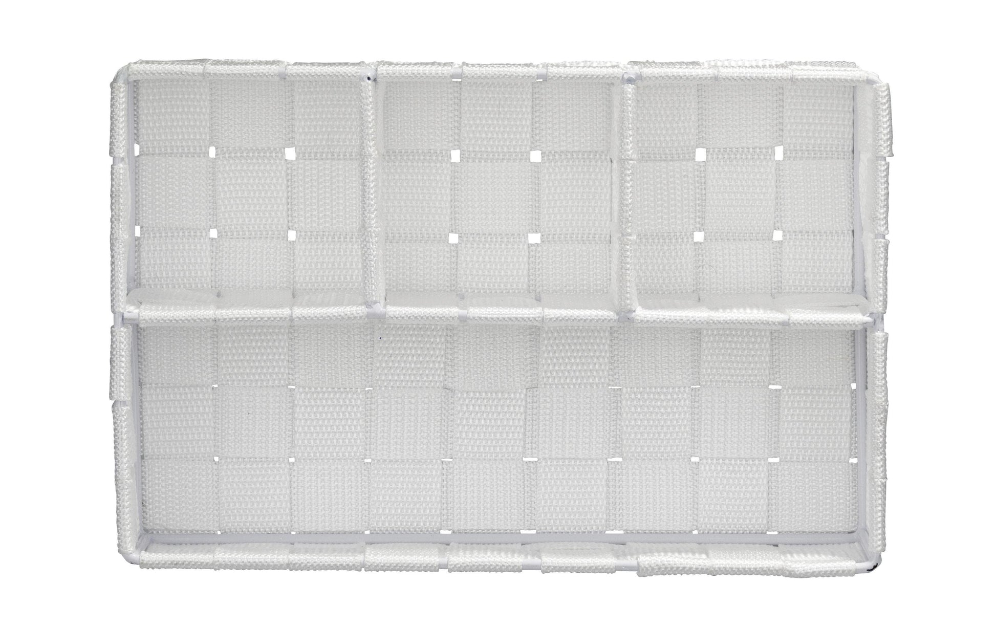 WENKO Adria Aufbewahrungskorb – Kunststoff – Weiss – 260 × 65 × 170 mm