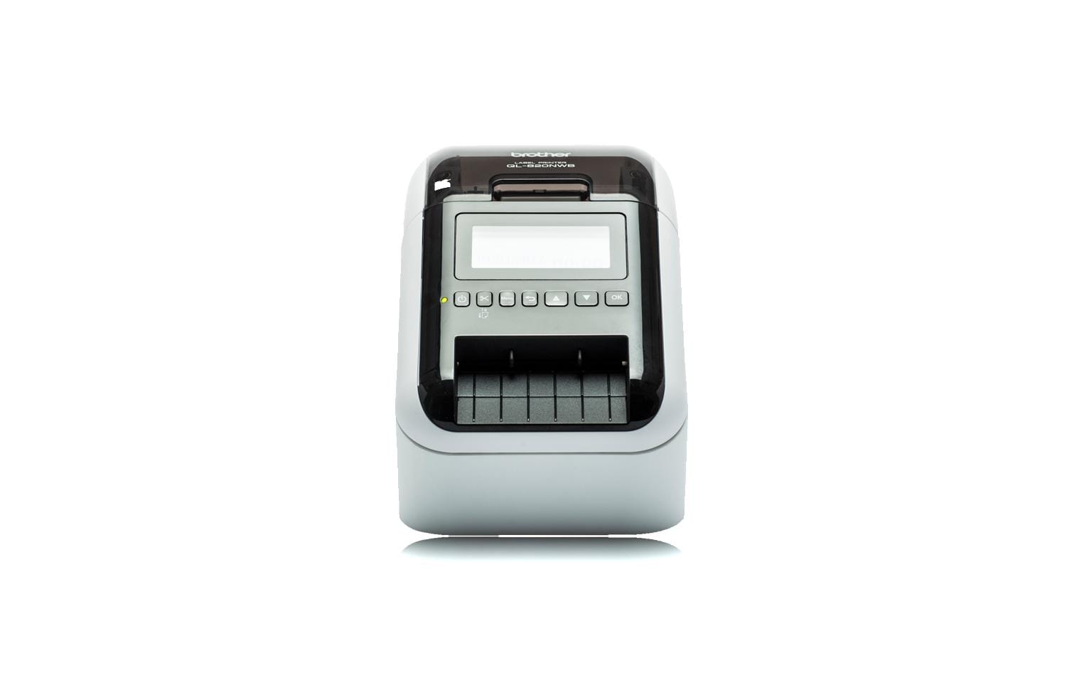 Brother QL-820NWBc – Etikettendrucker, Thermodirekt, 2-farbig (schwarz/rot), USB, WLAN, für DK-Rollen 62 mm