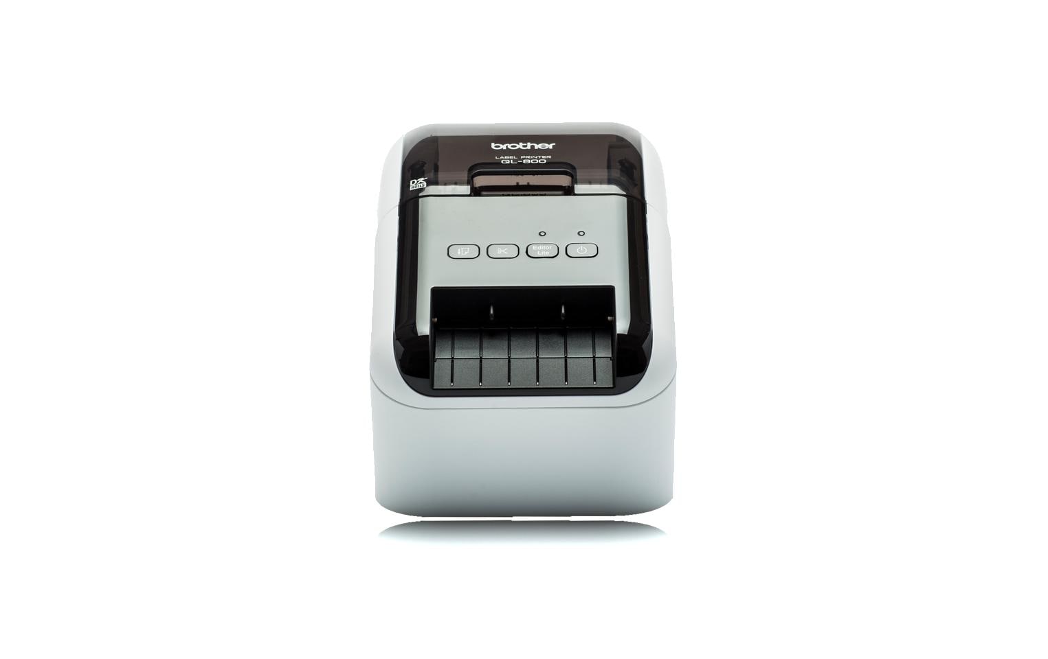Brother P-touch QL-800 – Etikettendrucker, Thermodirekt, 2-farbig (schwarz/rot), Auto-Cutter, 300 × 600 dpi, f
