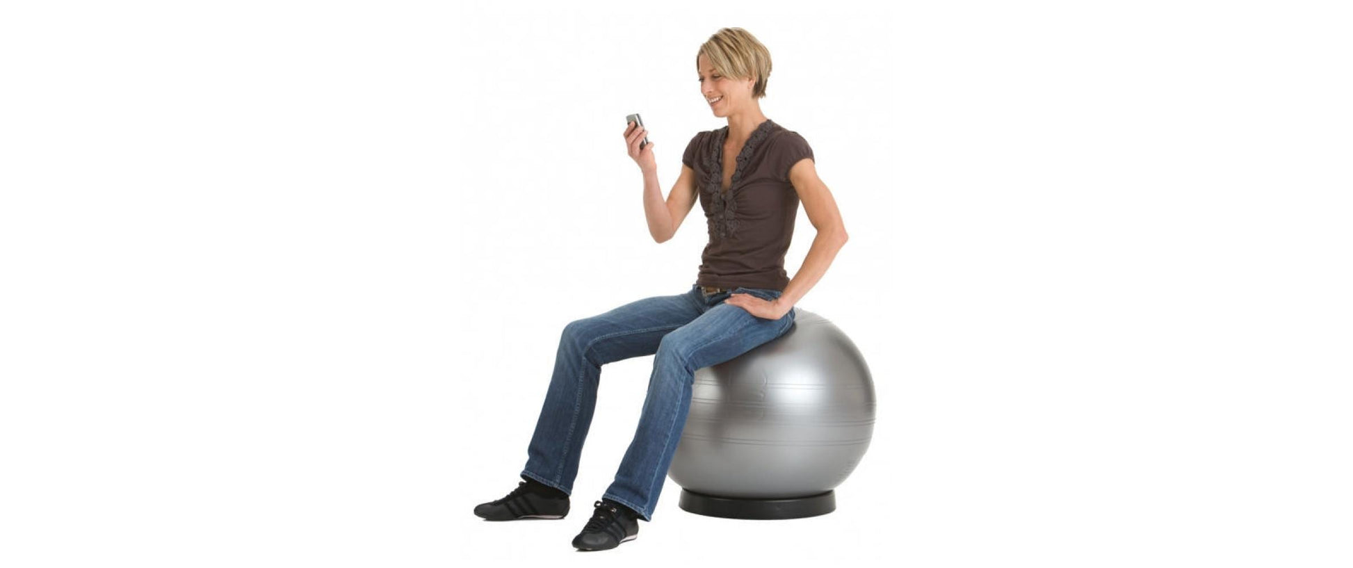 TOGU ABS Sitzball – Crylon – Silber, Ø 65 cm