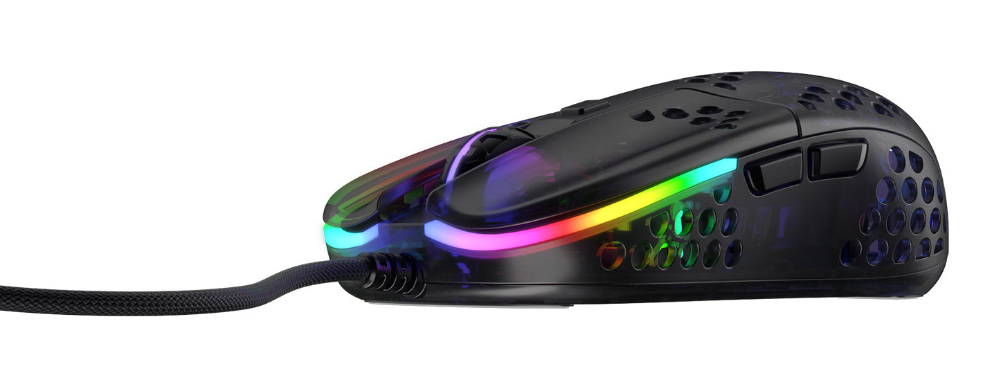CHERRY XTRFY MZ1 – Gaming-Maus – Kabelgebunden (USB‑A), 16000 DPI, RGB-Beleuchtung, beidhändig, Schwarz