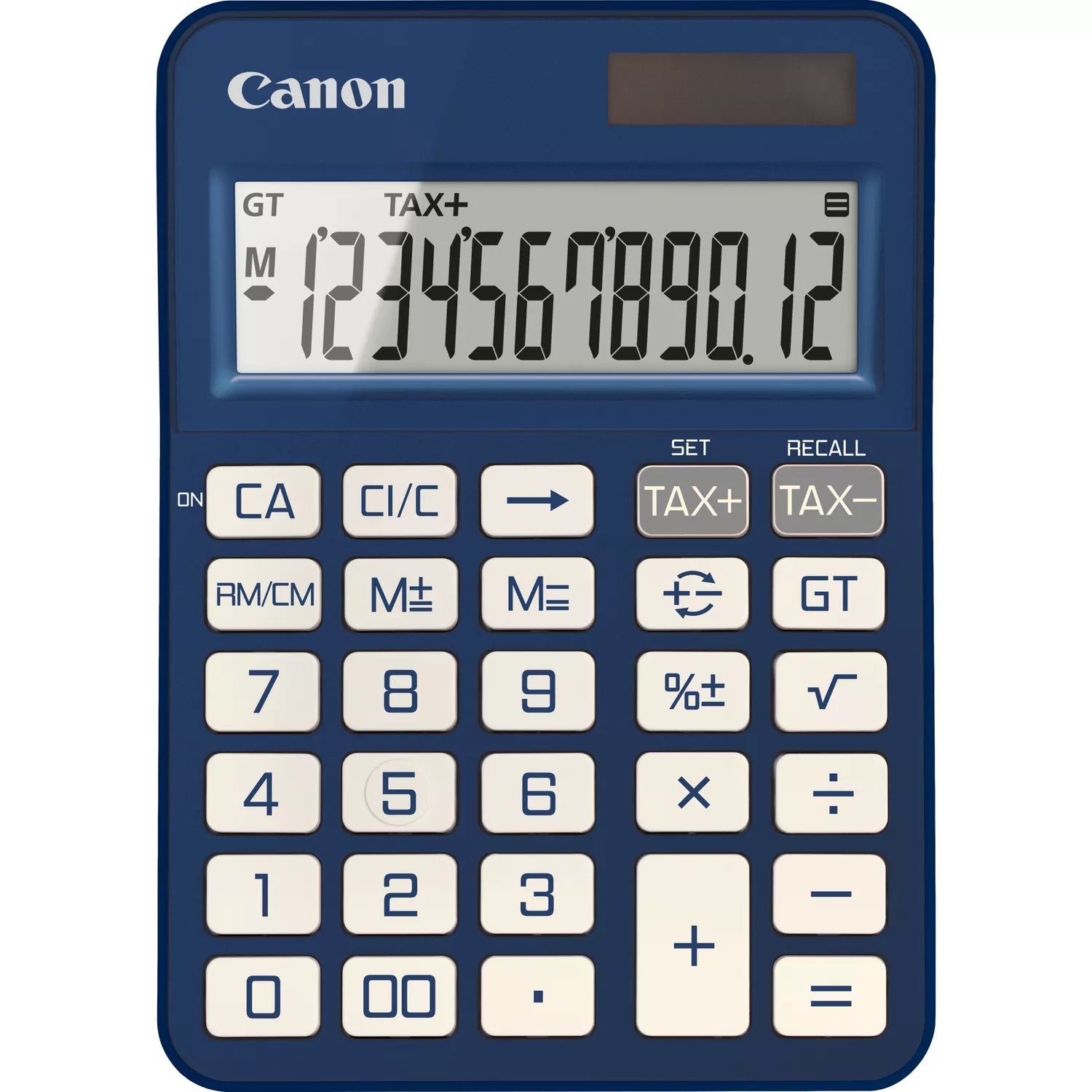 Canon Tischrechner KS-125KB – 12-stellig, LCD, Korrektur/Autoabschaltung, Solar + Batterie, 106×147×25 mm