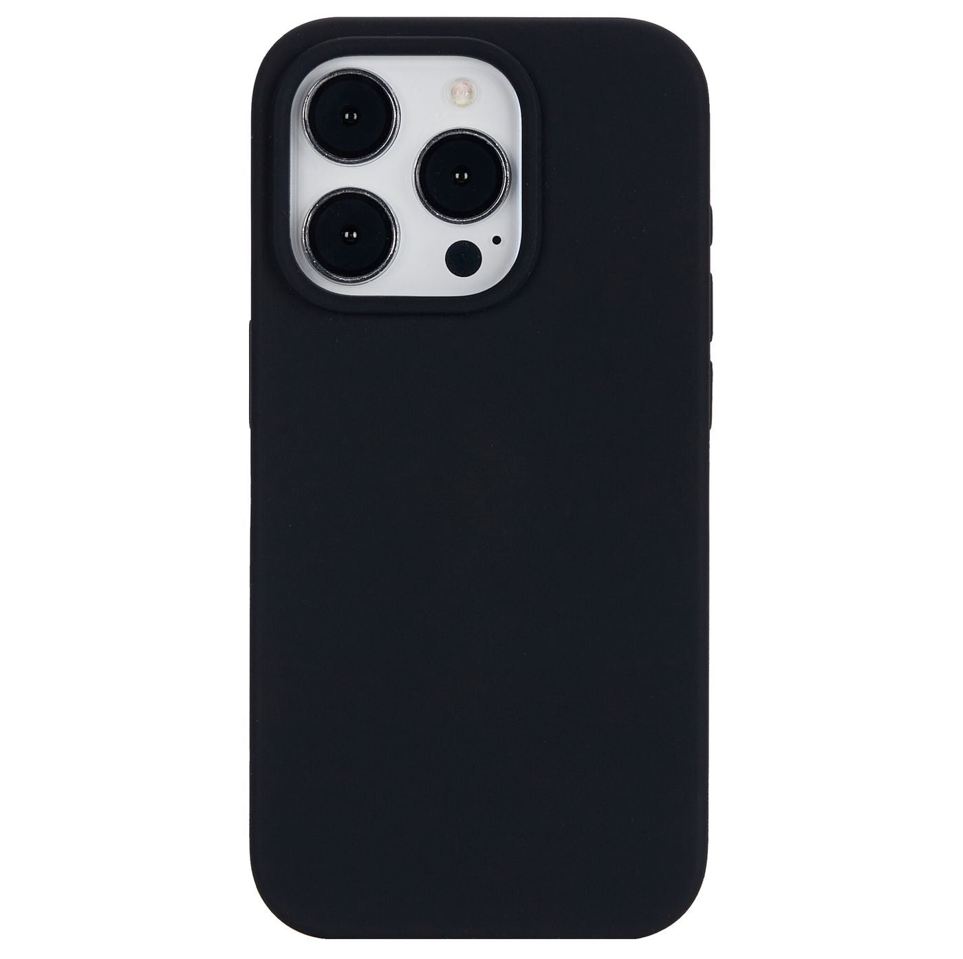 eSTUFF INFINITE (GRS) RIGA Backcover – für Apple iPhone 15 Pro, PC+Silikon+Mikrofaser, Schwarz, stossfest