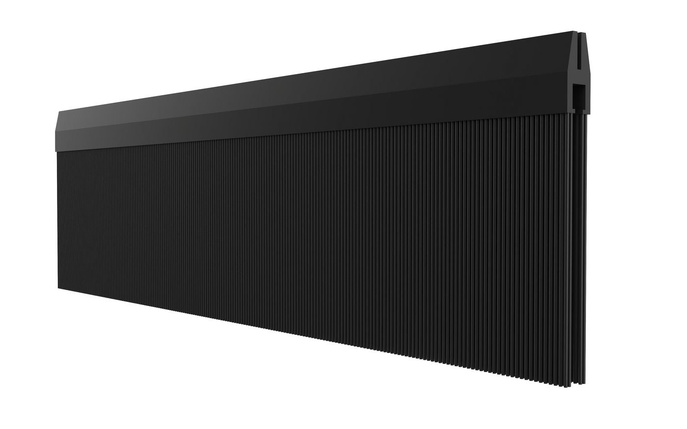 Lanview 19" Rangierpanel, 1U, Bürstenleiste, vormontiert, 300×70×20 mm – schwarz