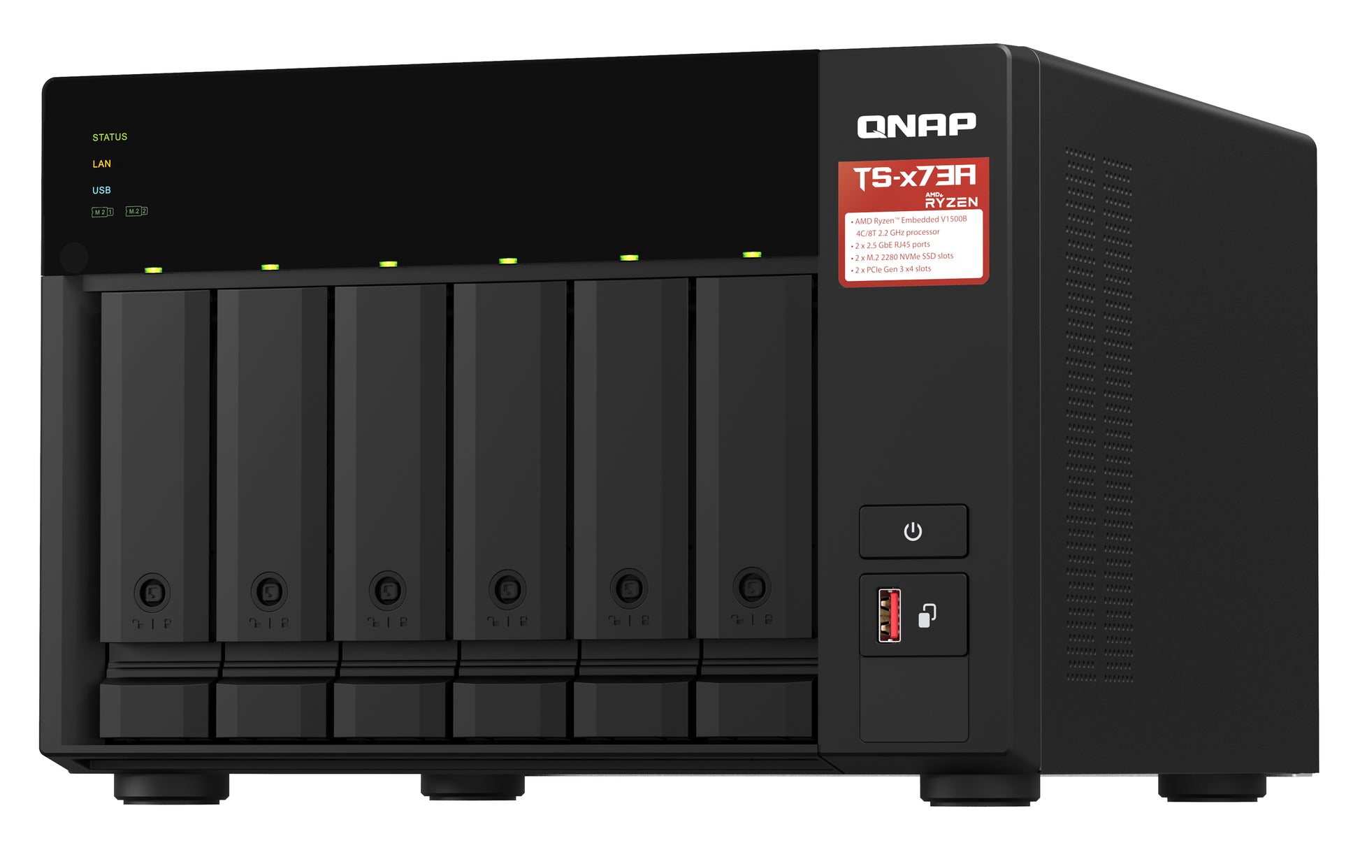 QNAP TS-673A-8G NAS – 6 Bay