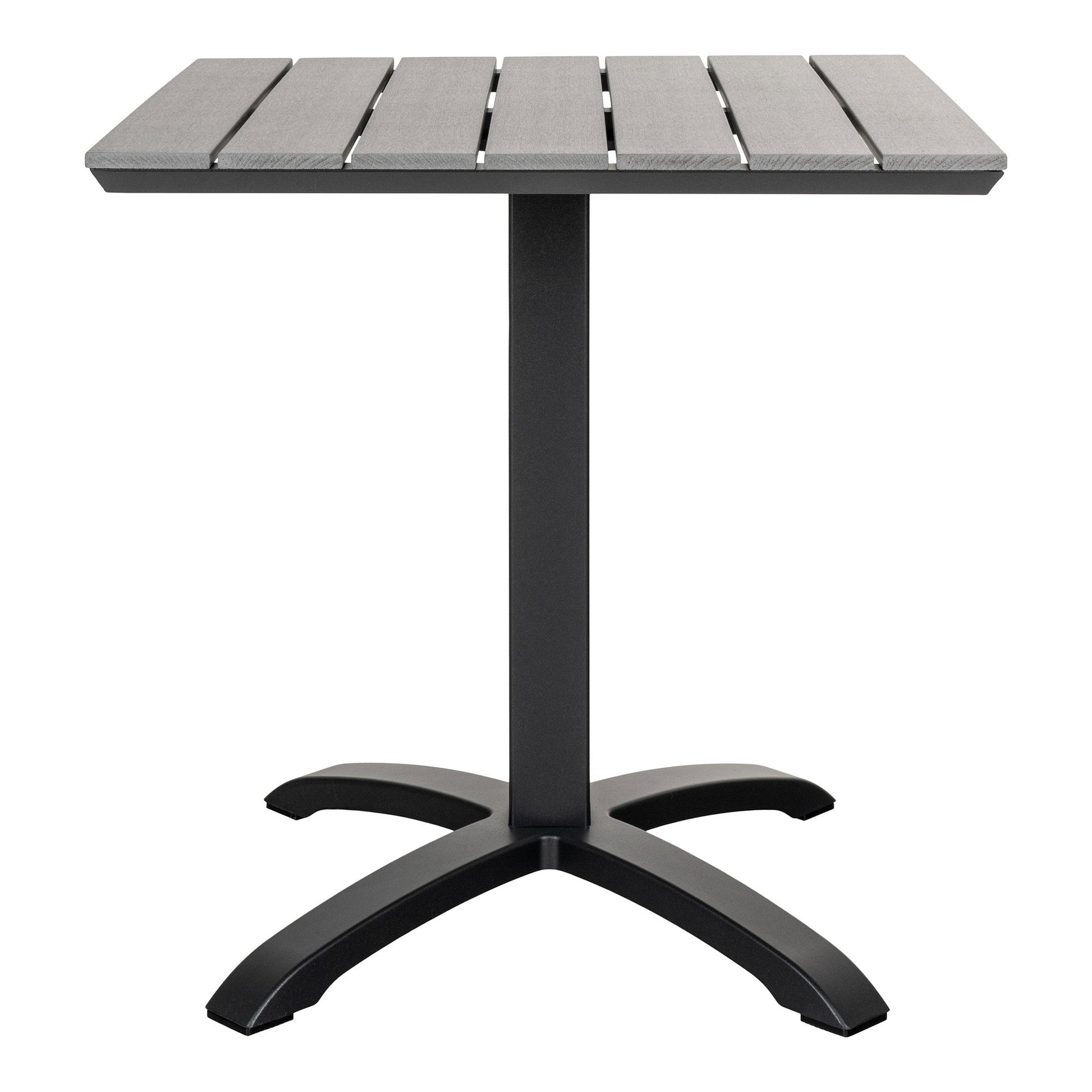 House Nordic Gartentisch – Schwarz – Aluminium – Tisch 70 × 70 × 72 cm