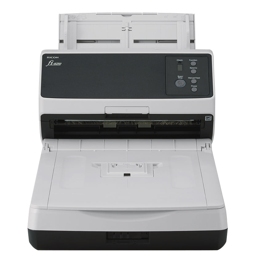 Ricoh FI-8250 – Dokumentenscanner, Legal, Duplex, 50 ppm, 600 dpi, ADF 100 Blatt, LAN, USB