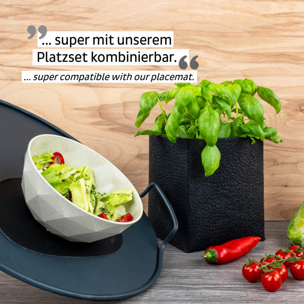 Silwy Suppenschüssel – 2er Set, 500 ml, Ø 16,0 cm, H 6,3 cm, Kunststoff, Sand, stapelbar