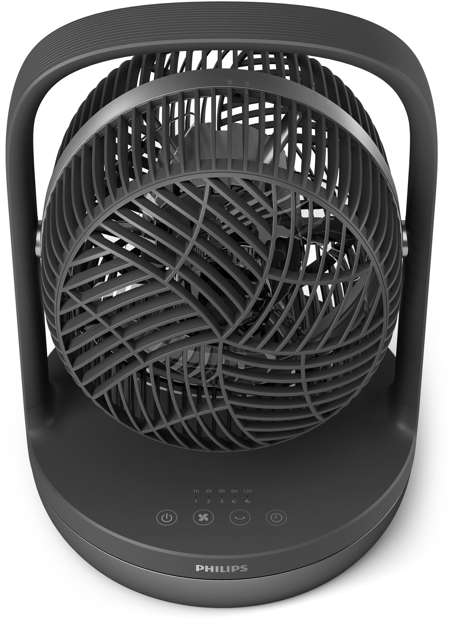 Philips Tischventilator 3000 Serie – 22 cm, 3 Stufen, oszillierend, Timer, 27 W, 40 dB(A), Graphit