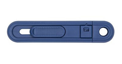 Wedo 76 9811 – Abbrechmesser, Kunststoff, einziehbar, blau