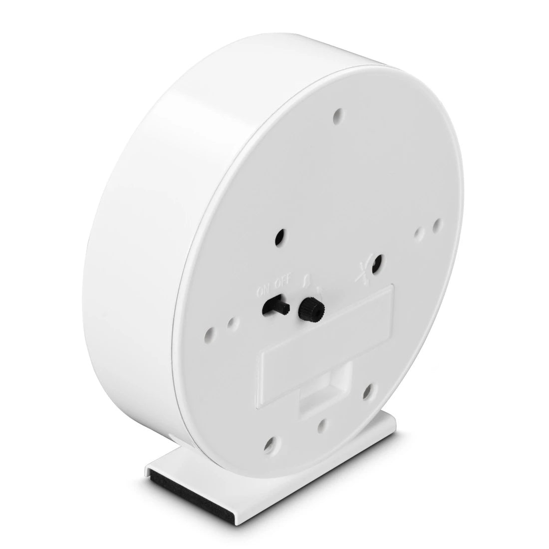 Hama Skye Wecker – Analog, lautlos, Ø 11,2 cm, weiss, Kunststoff