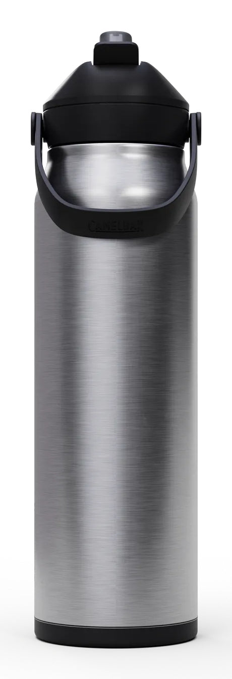 CamelBak Thrive Flip Straw V.I. Isolierflasche 946 ml – doppelwandig, Edelstahl, mit Strohhalm, Silber