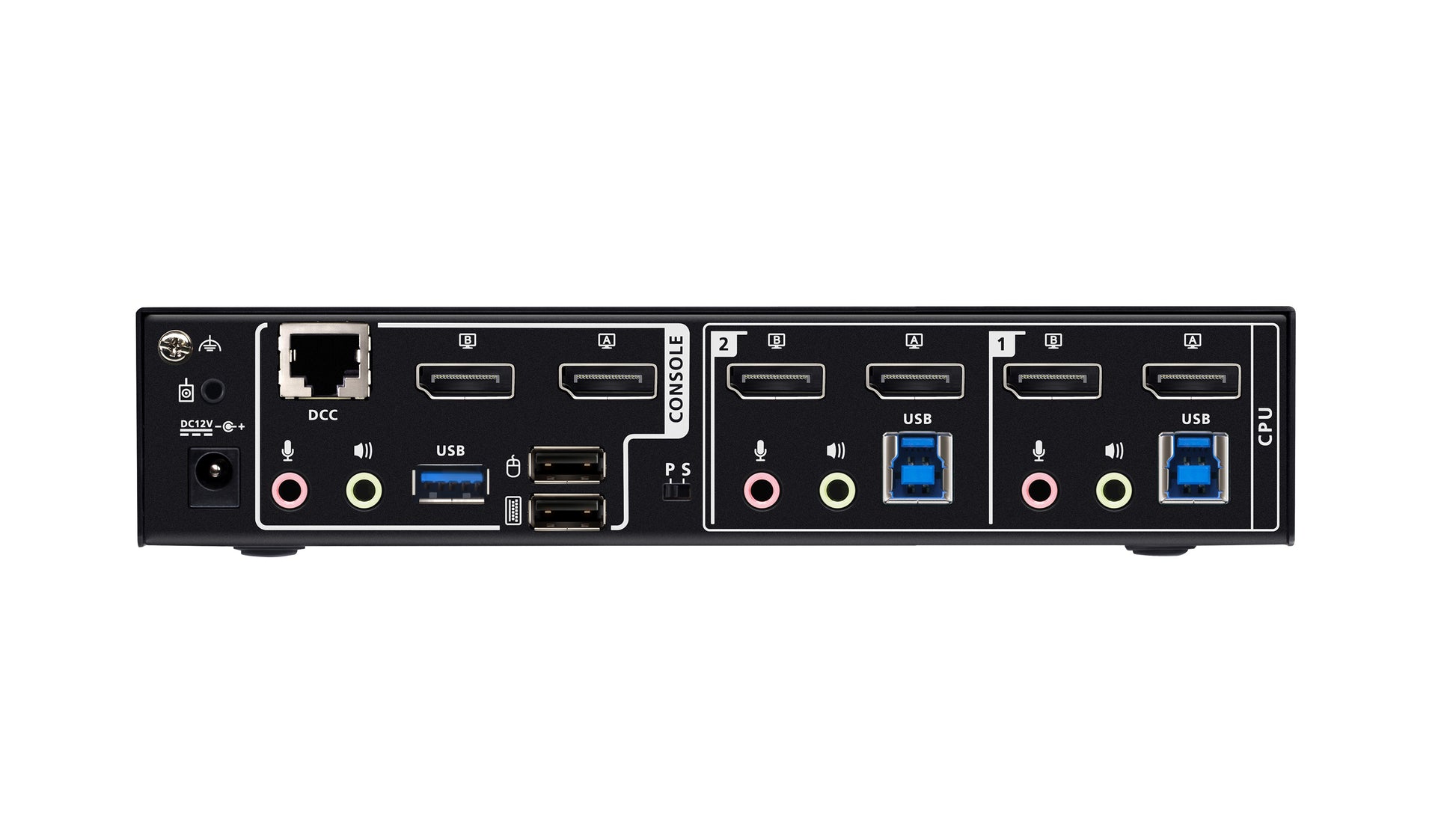ATEN CS1942DPA – KVM-Switch – 2-Port, Dual-Display (2×DP), 8K/60 Hz, USB 3.1 Gen1 (5 Gbit/s)