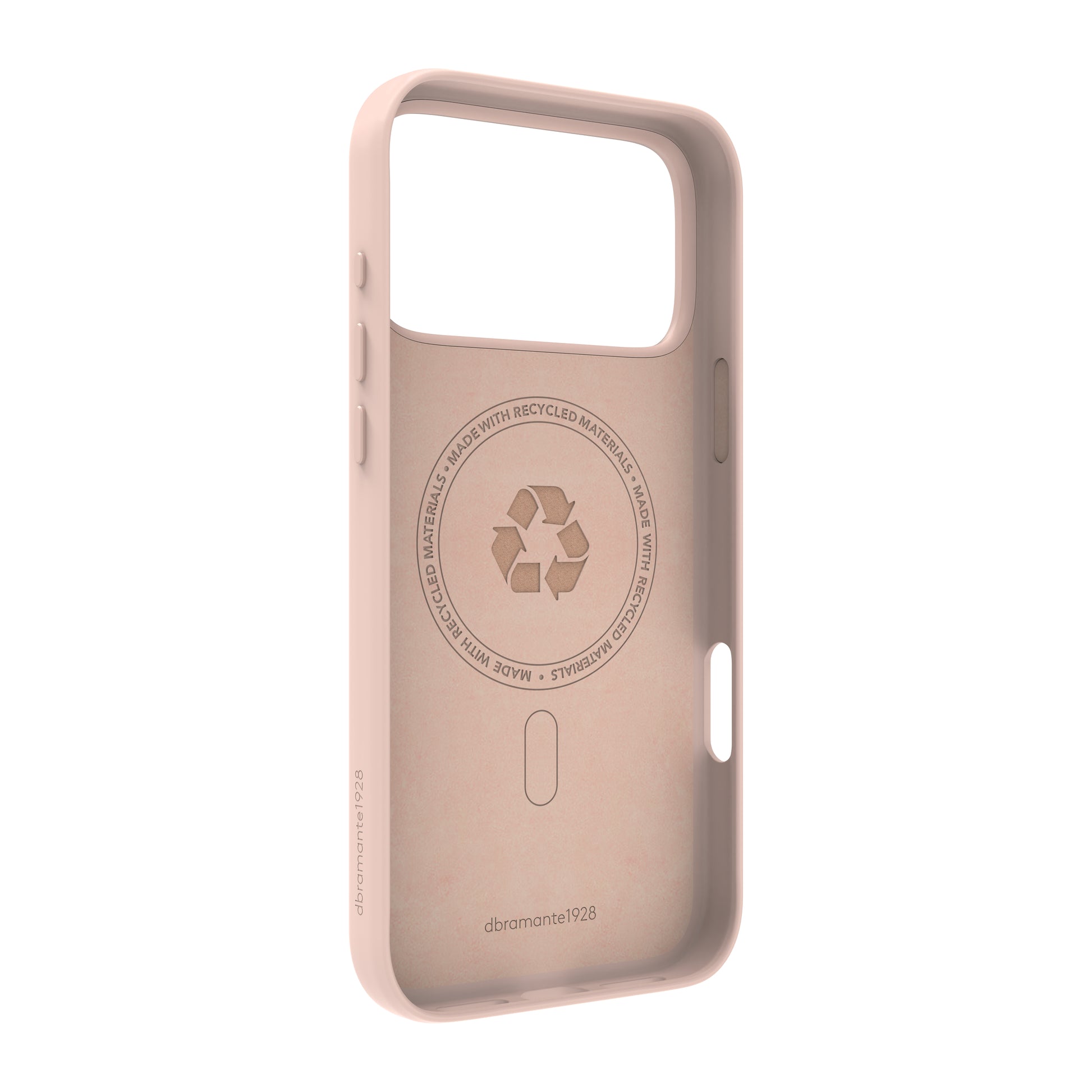 dbramante1928 Roskilde MS ICON Backcover – für Apple iPhone 17 Pro Max, MagSafe, Kunststoff, Pink Sand