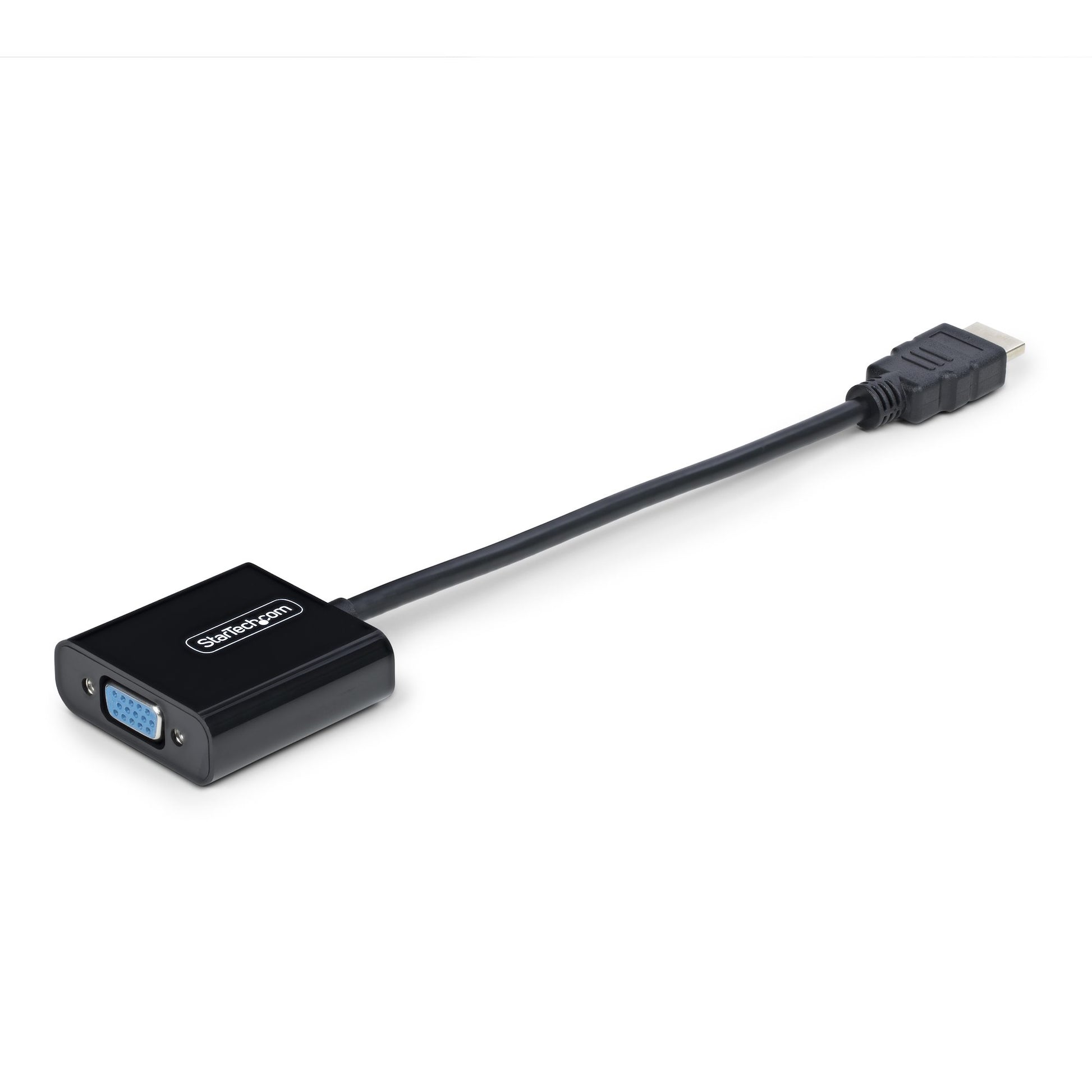 StarTech.com Aktiver HDMI-zu-VGA-Adapter – 1920 × 1200 @ 75 Hz, 18,9 cm, für HDMI-Quellen und VGA-Monitore