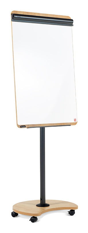 Rocada Flipchart Mobil NAT0616 – 69 × 113 cm, weiss, Melamin, Stahl