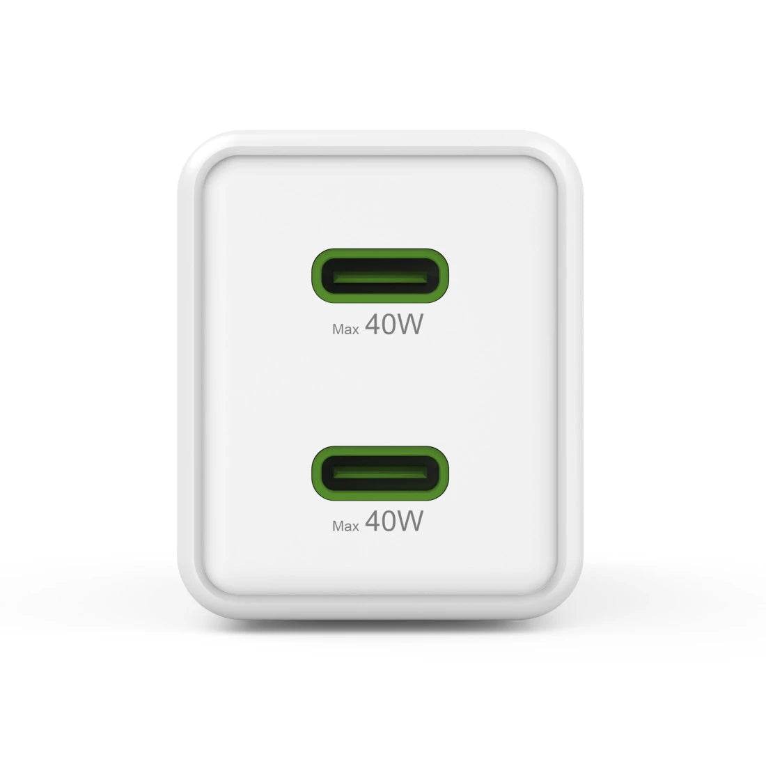 Hama 00201989 USB-Ladegerät 40 W – USB-C×2 – PD, QC 3.0, GaN – Weiss