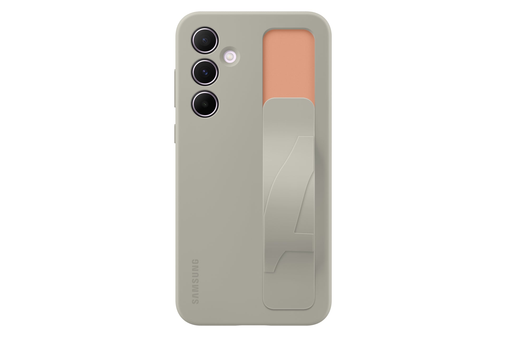 Samsung Backcover – für Samsung Galaxy A55 5G – grau – Silikon – mit Ständer, stossfest