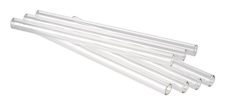APS-Germany APS Trinkhalme – Ø 1 cm, 15 cm, Glas, 7 Stk.
