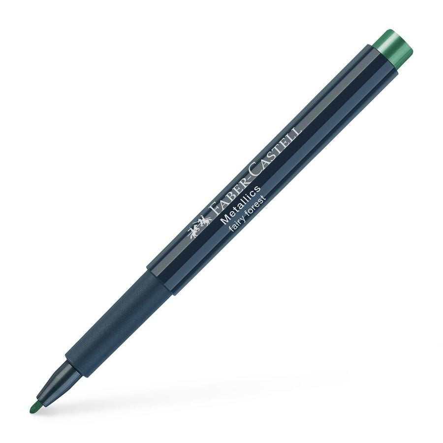 Faber-Castell Non-Permanent Marker Metallic – Rundspitze 1,5 mm – Fairy Forest – trocken abwischbar