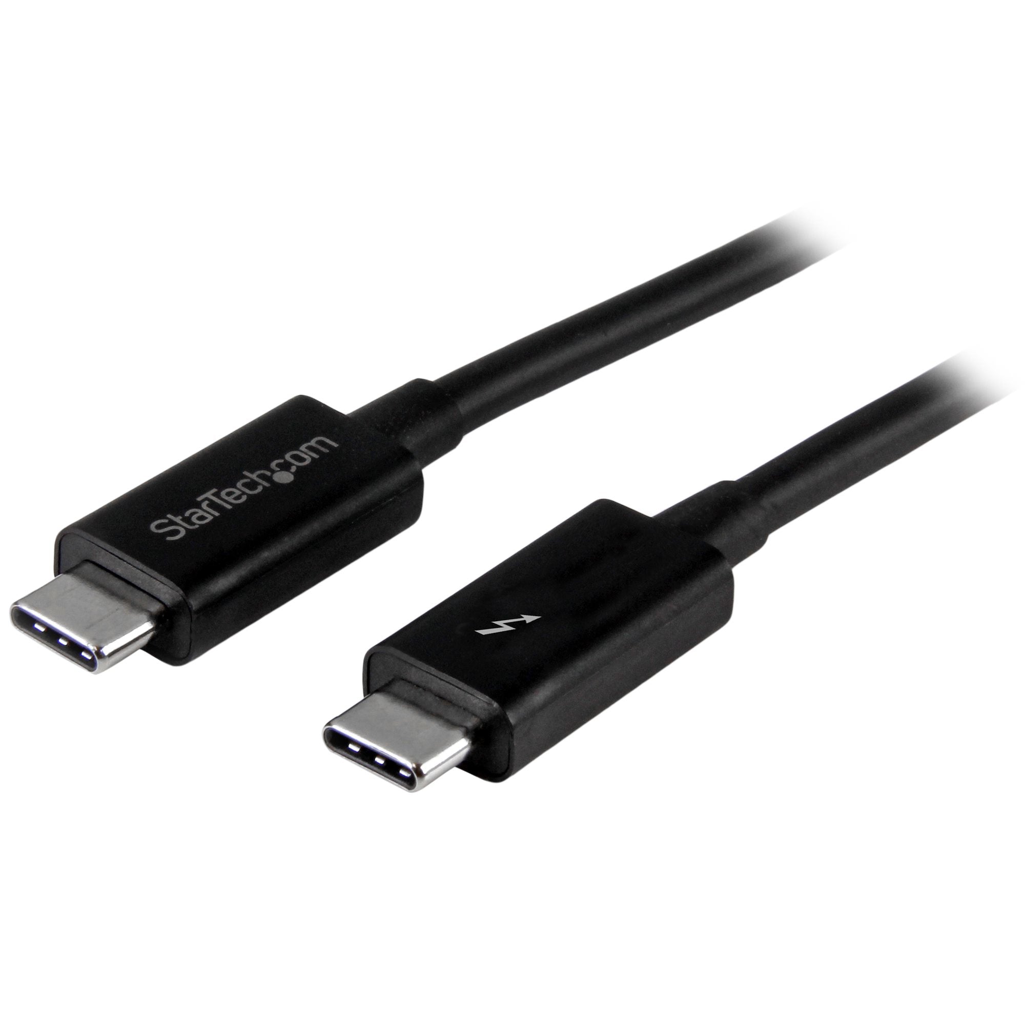 StarTech.com Thunderbolt 3 (USB-C) Kabel – 20 Gbit/s – 1 m – PD 100 W – PVC-Mantel – Schwarz