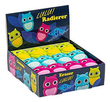 Wedo Radierer – für Bleistifte – 27 × 40 × 18 mm – Kunststoff – sortiert (grün, blau, pink)