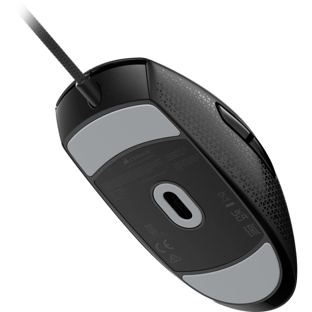 Corsair M55 Gaming-Maus – kabelgebunden, USB-A, 16'000 dpi, 6 Tasten, beidhändig, RGB-Beleuchtung, schwarz