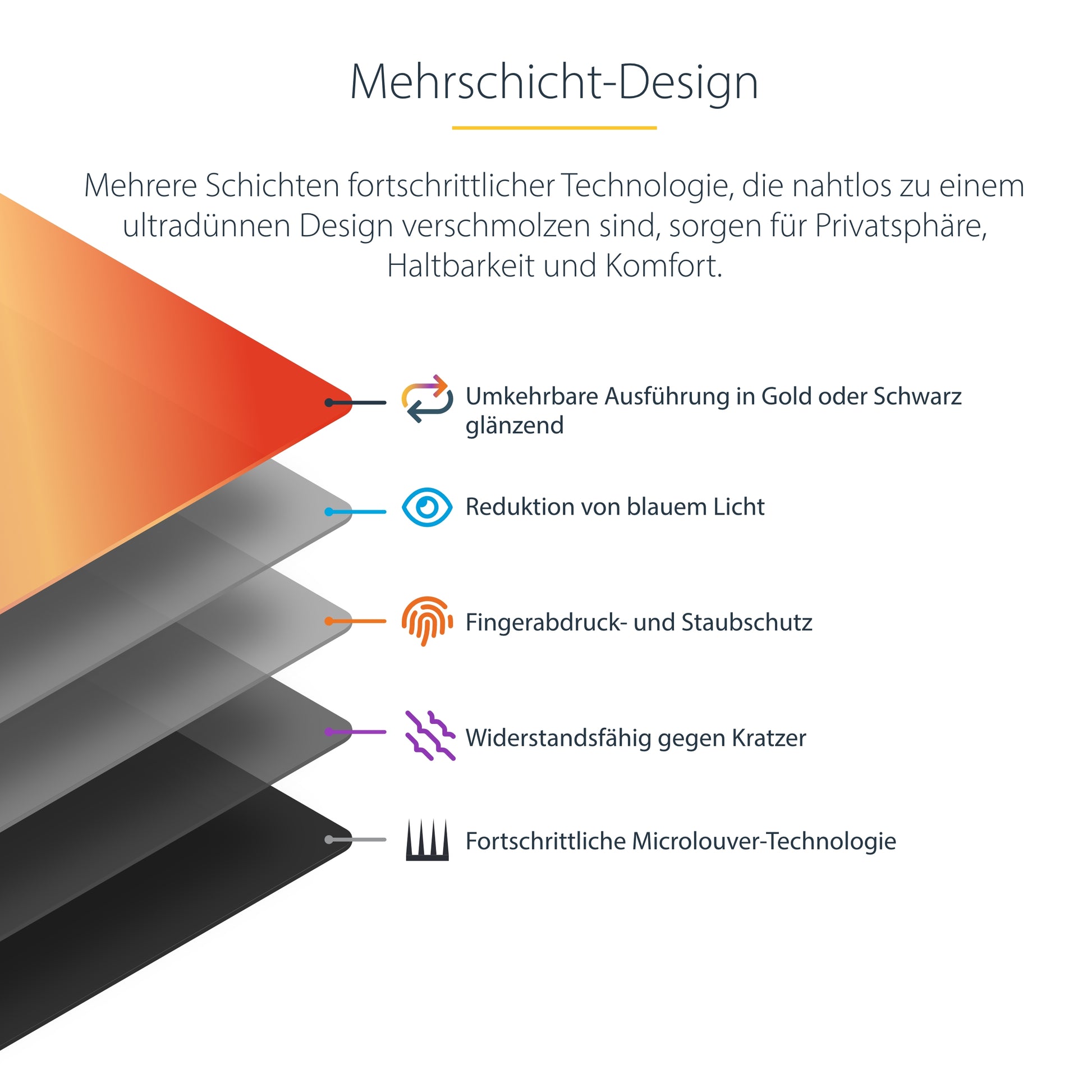 StarTech.com Displayschutz für 27" Monitore – Gold