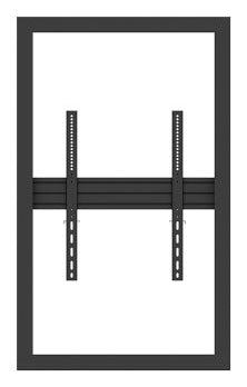 Hagor Enclosure Display-Gehäuse – für 55" TVs, VESA 600×400 mm – Schwarz