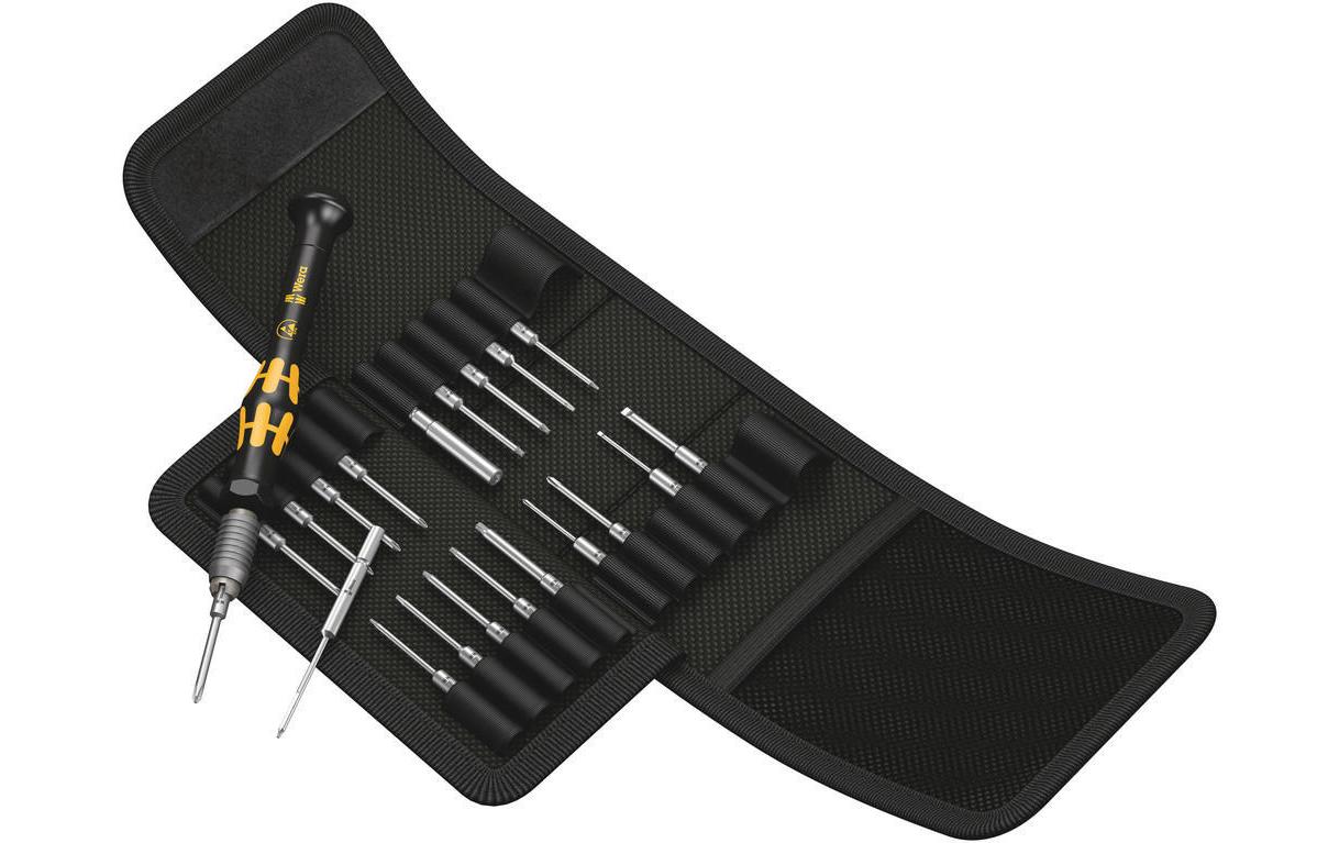 Wera Schraubendreher-Bit-Set Kraftform Kompakt Micro – 20 Bits