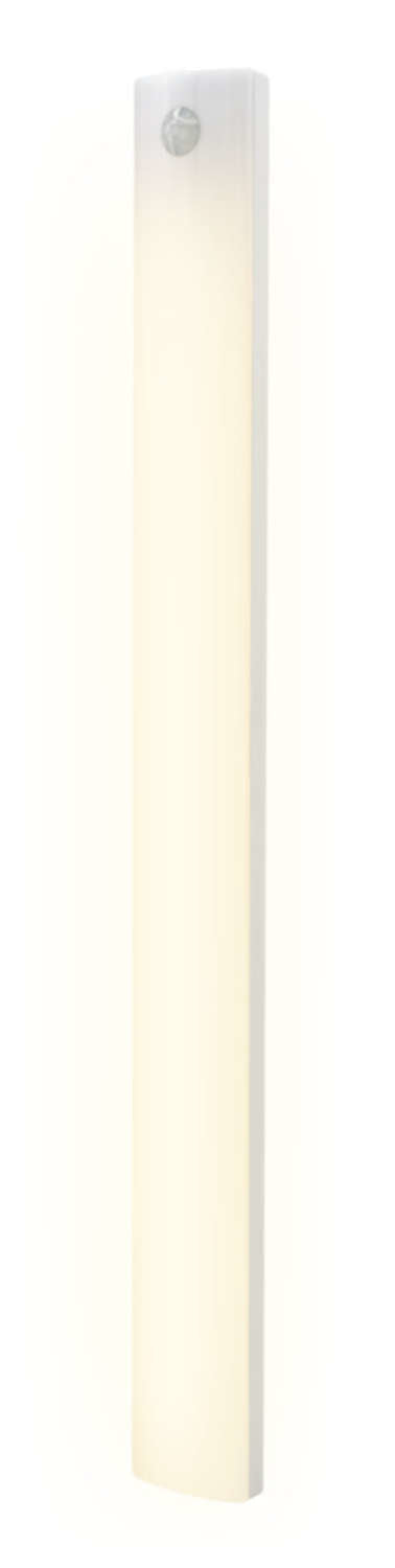 Ansmann Unterbauleuchte L – 35 cm, 3 Farbtemperaturen, wiederaufladbar, dimmbar, weiss, Bewegungssensor