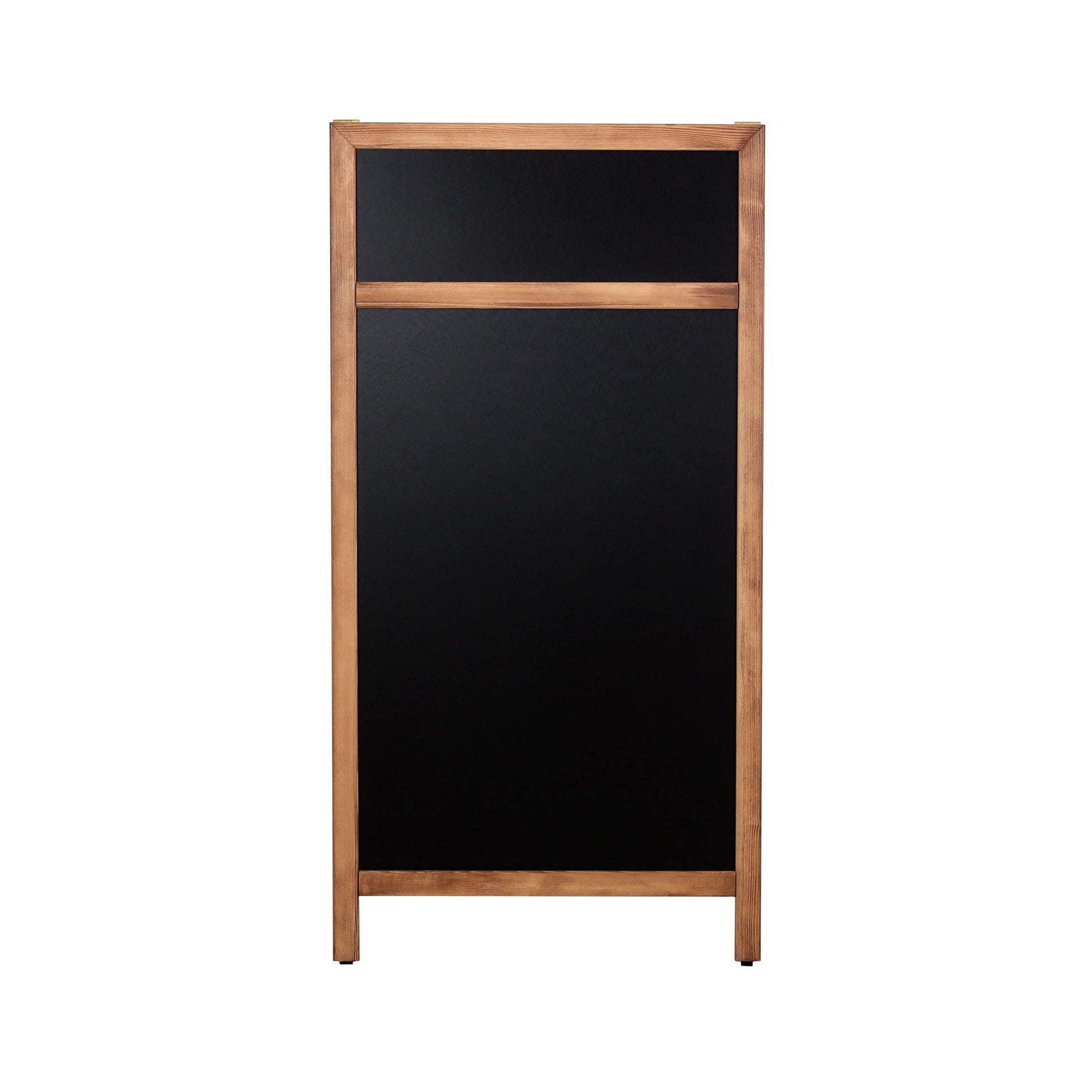 Europel Kundenstopper DELUXE – 660 × 1'280 mm – Holzrahmen natur, schwarz – doppelseitig, für Kreidemarker