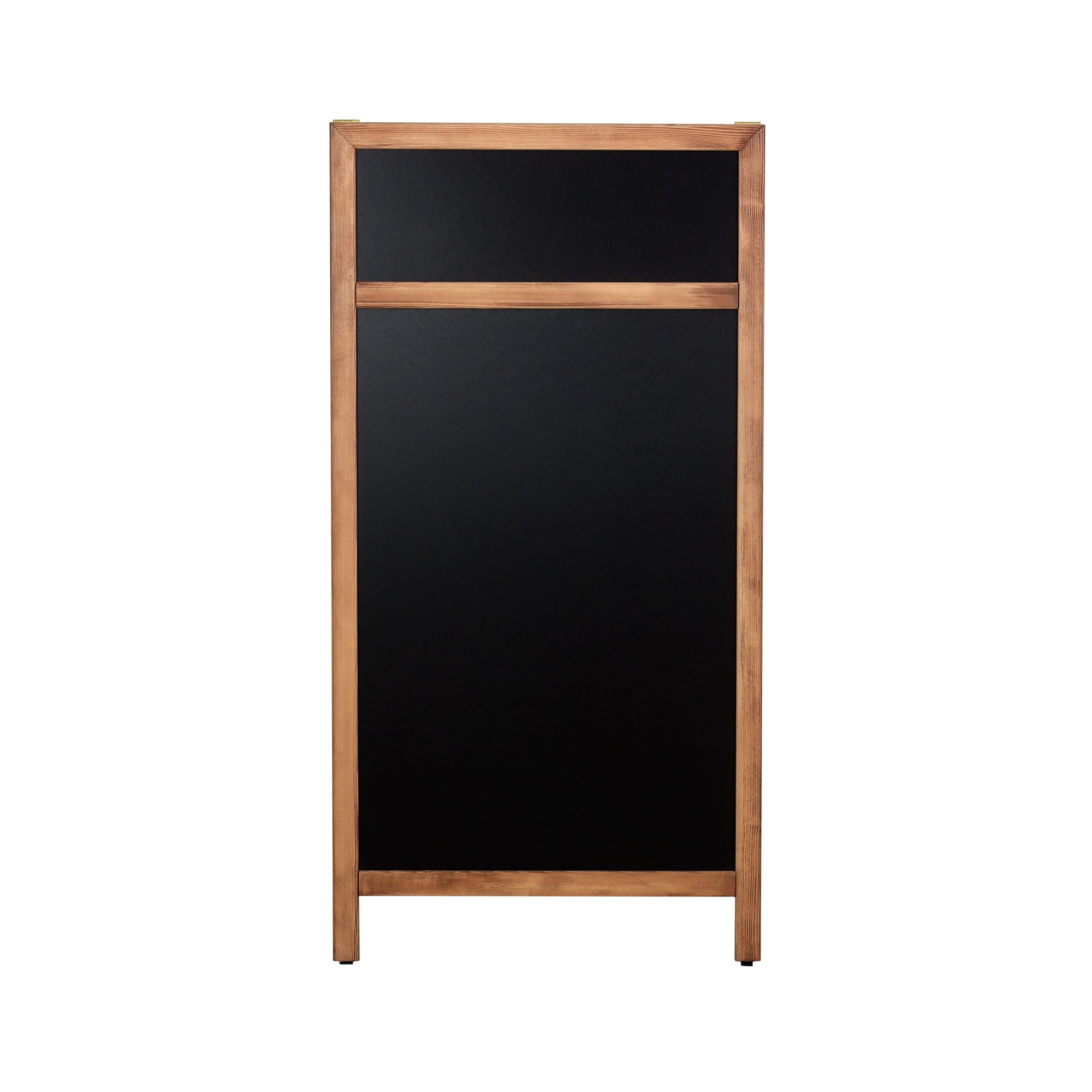 Europel Kundenstopper DELUXE – 660 × 1'280 mm – Holzrahmen natur, schwarz – doppelseitig, für Kreidemarker