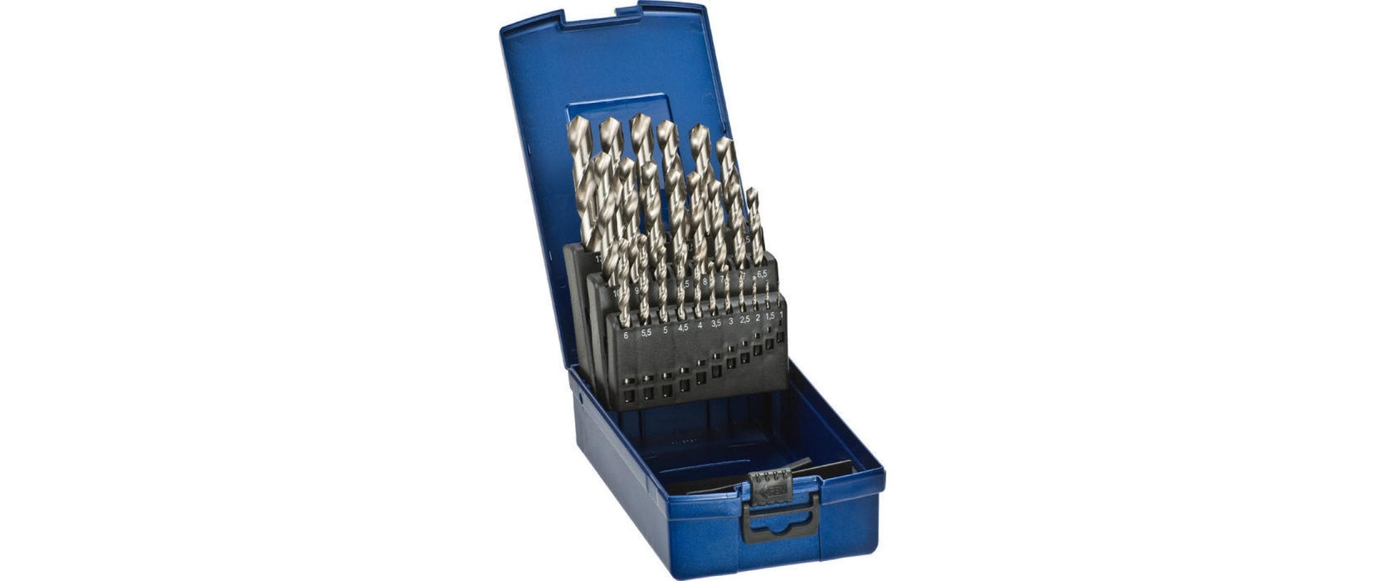 kwb Spiralbohrer-Set, 1-13 mm, grau, 25 Stk.