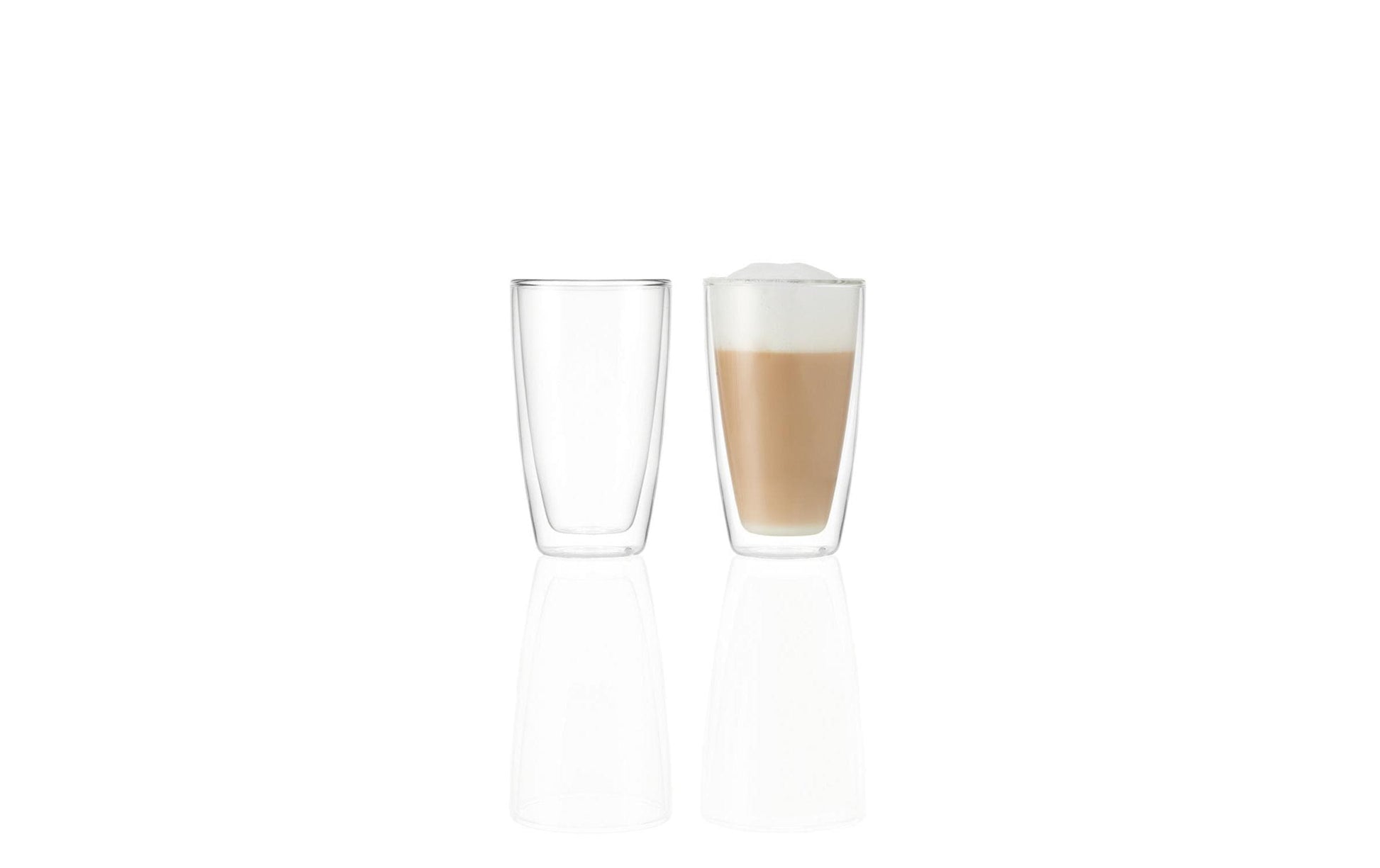Montana Kaffeebecher Pure – 2er Set, 250 ml, Borosilikatglas, spülmaschinenfest
