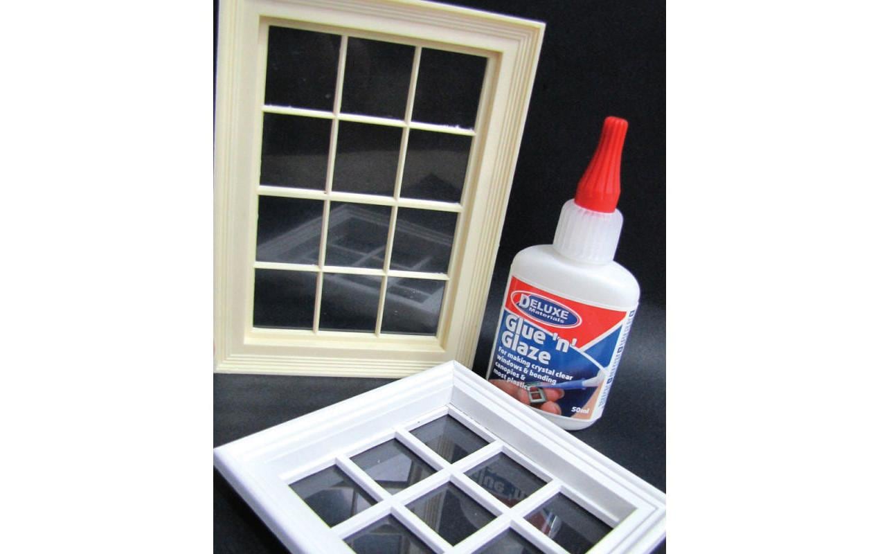 Deluxe Materials Glue n Glaze Alleskleber – 50 ml, transparent, für Kunststoff