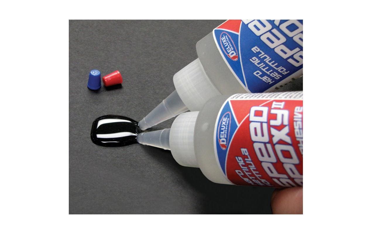 Deluxe Materials 2K-Epoxidharzkleber Speed Epoxy II 4 min Spritze – transparent – 28 g – für Holz